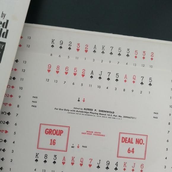 vintage Auto Bridge game original box 1957 card game 4 hand - Picture 6 of 9